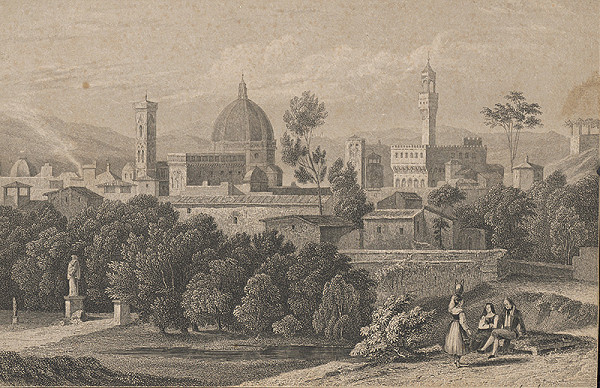 Stredoeurópsky grafik z 19. storočia – Florencia