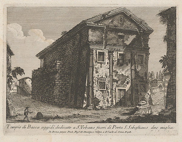 Francesco Piranesi – Svätyňa svätého Urbana