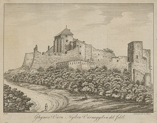 Samuel Lenhardt, Monogramista A.R. – Pohľad na hrad Gýmeš