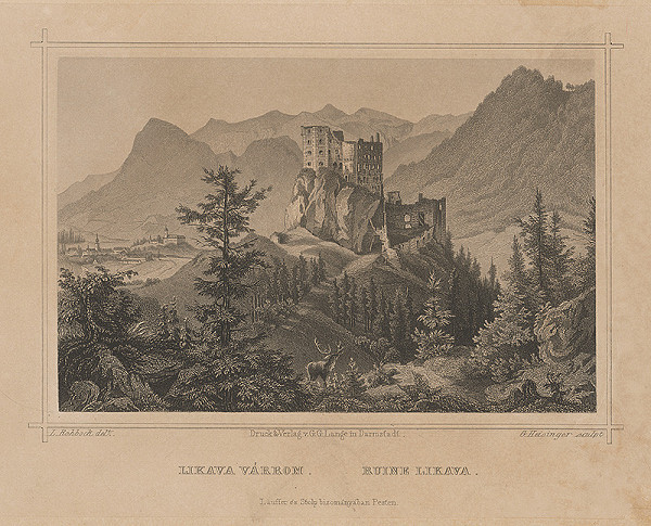 Gustav Heisinger, Ludwig Rohbock – Zrúcaniny Likavského hradu
