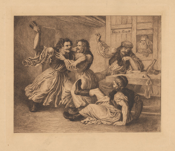 Mihály Szemlér – Hádka v krčme 