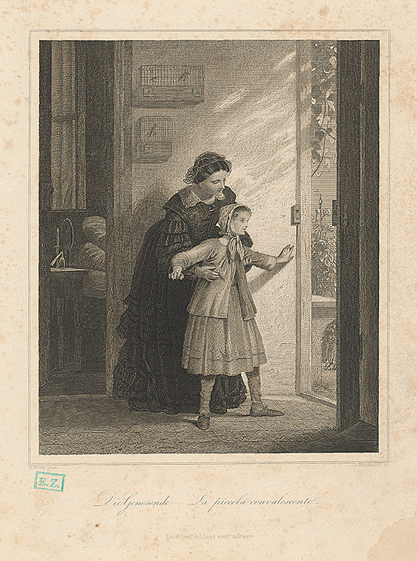 G. Brinkmann, Ferdinand Piloty, Österreichischer Lloyd – Uzdravujúce sa dievča 