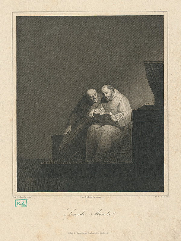 Paul Rembrandt, Henrich Ludwig Petersen – Čítajúci mnísi