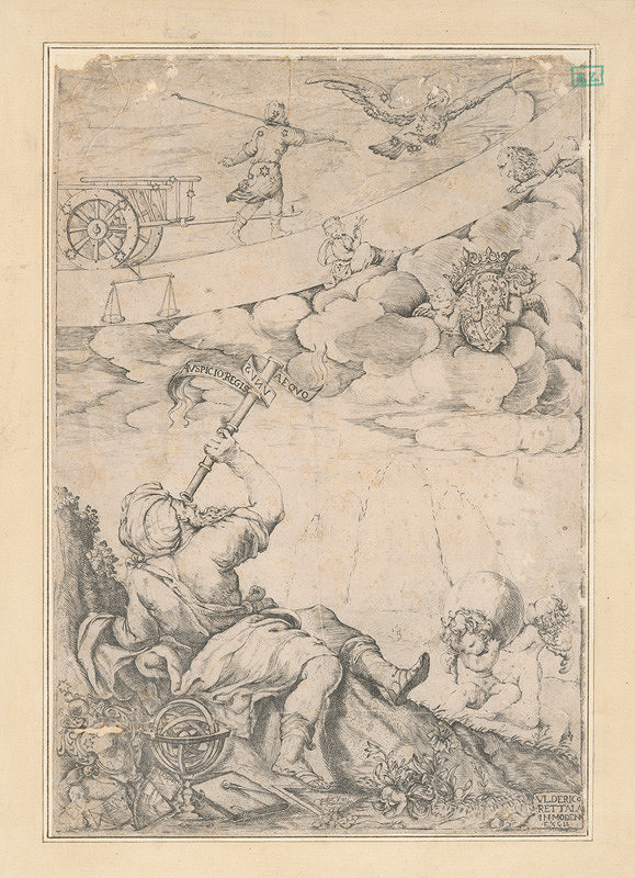 Ulderico Rettala – Astronóm pozorujúci súhvezdia (Ilustrácia z knihy Giovanniho Domenica Cassiniho De cometa)