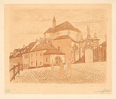 Gehbauer, Český grafik – Kostol Sv. Rócha v Prahe na Strahove ? 