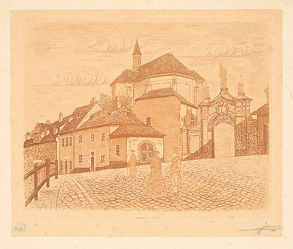 Gehbauer, Český grafik – Kostol Sv. Rócha v Prahe na Strahove ? 