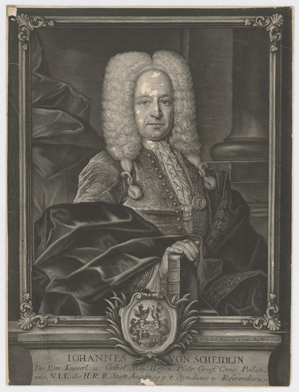 Gabriel Spitzel – Johannes von Scheidlin, dvorný gróf, knieža a palatín mesta Ausburg