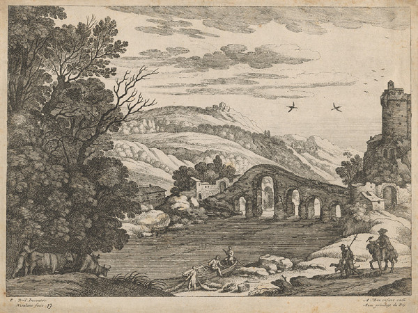 Willem van Nieulant, A. Bon ml., Paul Bril – Krajina s kamenným mostom