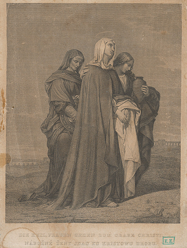Český rytec z konca 19. storočia – Nábožné ženy