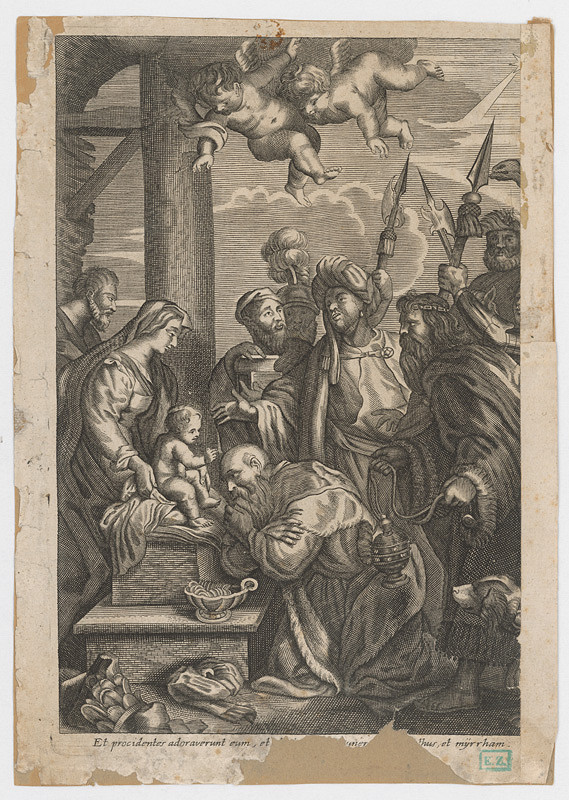 Stredoeurópsky rytec zo 17. storočia – Klaňanie pastierov a kráľov