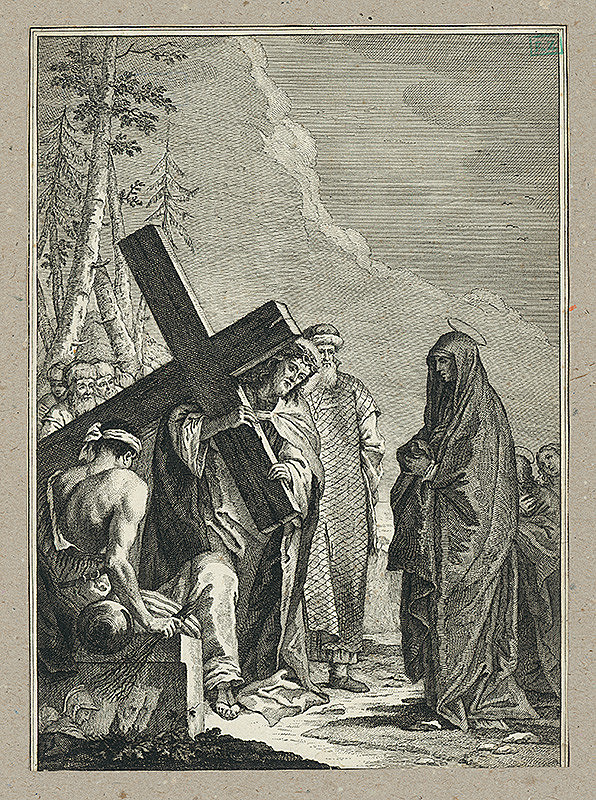 Galinberti, Tiepolo – Kristus s krížom, s bičovateľom a tri Márie