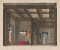 Julius Hermann Oehme, Winckelmann & Söhne – Gotická sieň (dekorácia papierového divadla č.19) 