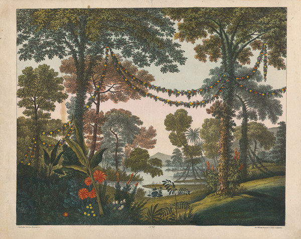 Winckelmann & Söhne, Julius Hermann Oehme – Indická záhrada - divadelná dekorácia