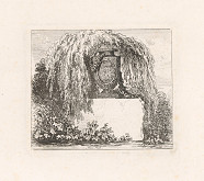 Alexander Sack – Kameninová amfora s popínavými kvetmi na podstavci (Krajina) 