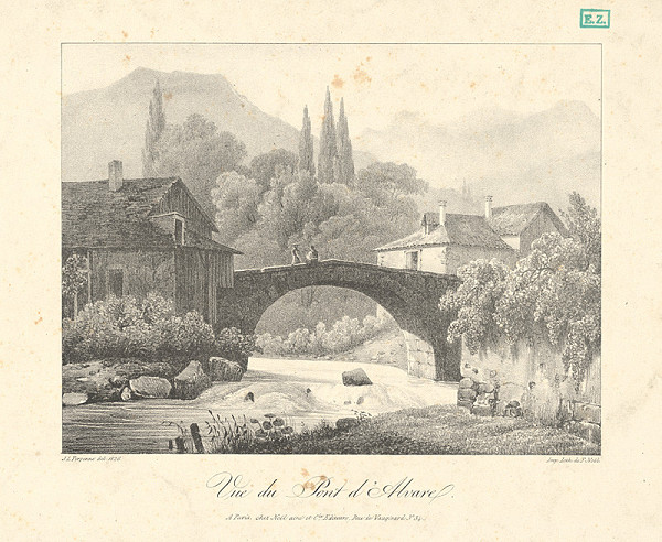 Jean Louis Tirpenne, Francisque Noël – Pohľad na most Alvare