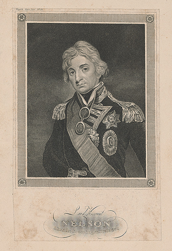 Anglický grafik – Portrét lorda Nelsona