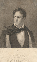 Anglický grafik, George Sanders, Bibliographisches Institut – Portrét lorda Byrona (George Gordon Noel Byron) 