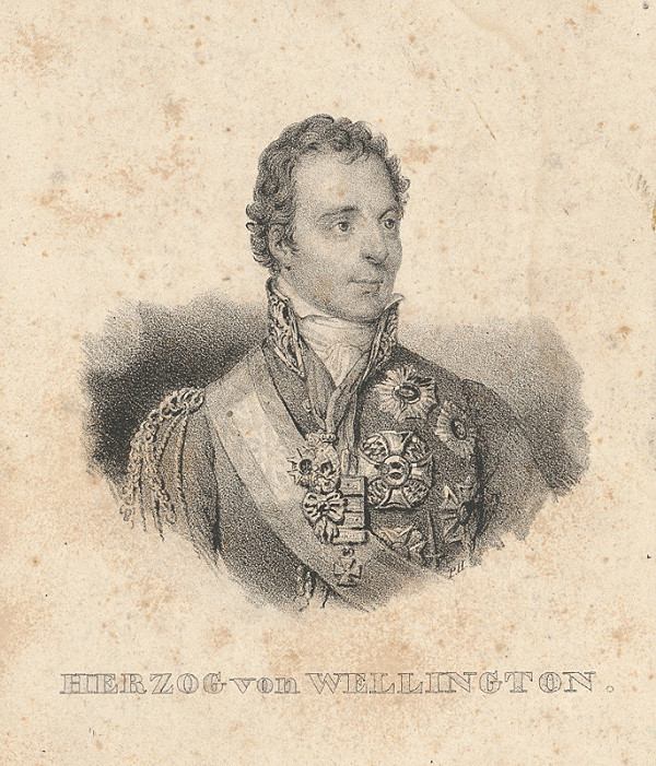 Anglický grafik – Portrét vojvodu Wellingtona