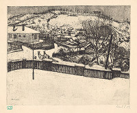 Ernö Kunt – Dedina v zime 