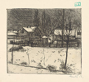 Ernö Kunt – Záhrada v zime 