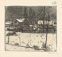 Ernö Kunt – Záhrada v zime 