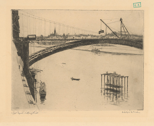 István Zádor – Stavba Margitinho mostu v Budapešti  