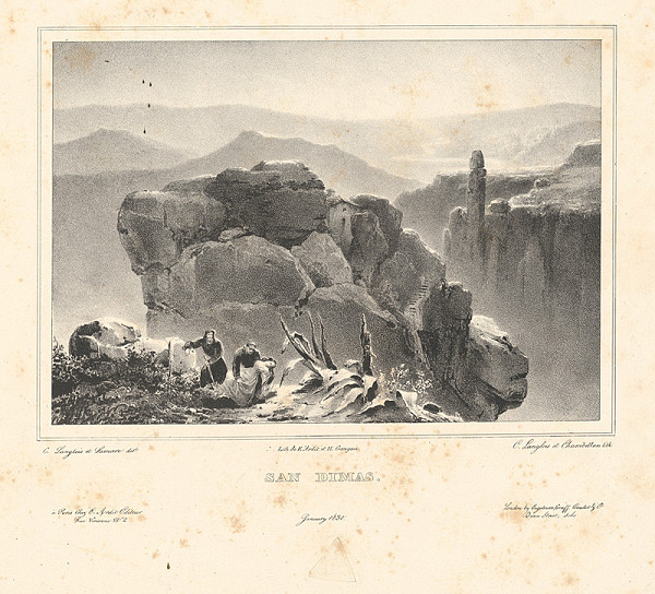 Chambellan, Jean-Charles Langlois, Gottfried Engelmann, Henri Gaugain, Delamare – Priesmyk San Dimas (San Dimas) 