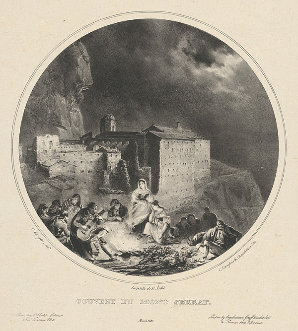Chambellan, Jean-Charles Langlois, Gottfried Engelmann, Henri Gaugain – Kláštor Montserrat (Kláštor Mont Serrat) 