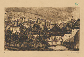 Karel Wellner – Pohľad na staré mesto 