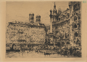 Paul Geissler – Mariánske námestie v Mníchove 