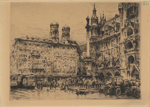 Paul Geissler – Mariánske námestie v Mníchove 