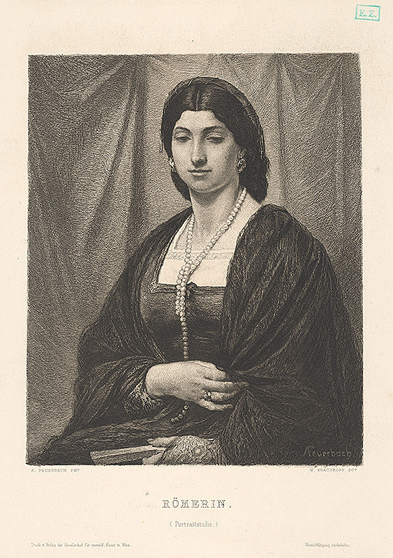 Wilhelm Krauskopf, Gesellschaft für Vervielfältigende Kunst, Anselm Feuerbach – Rimanka (Nanna)