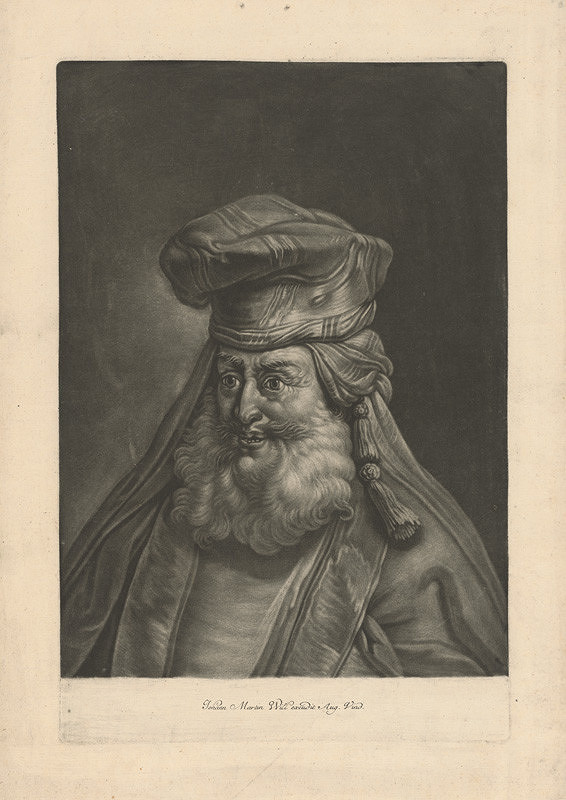 Johann Martin Will – Portrét muža v plátenej čapici s kystkou a v plášti (Muž v čiapke so strapcom) 