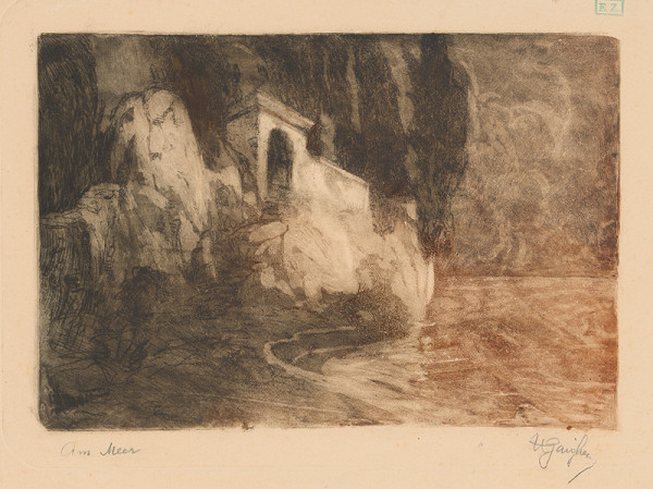 Nemecký grafik – Zámok pri mori 