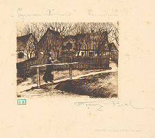 Franz Dietl – Dedinský motív z Chebska 