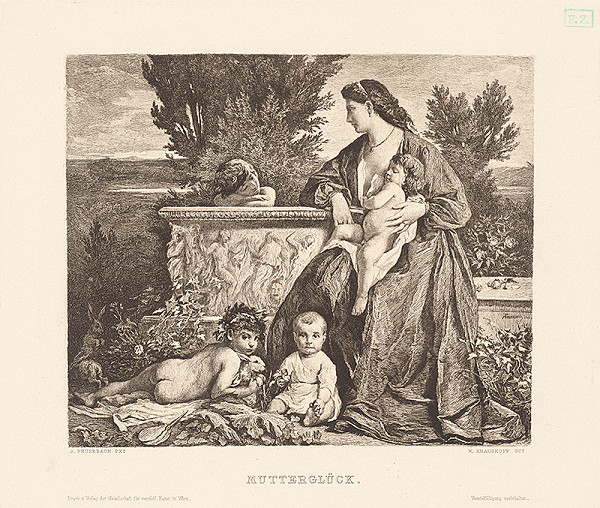 Wilhelm Krauskopf, Gesellschaft für Vervielfältigende Kunst, Anselm Feuerbach – Materské šťastie (Matkino šťastie) 