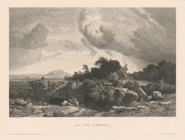 Eduard Willmann, Gesellschaft für Vervielfältigende Kunst, Johann Wilhelm Schirmer – Z rímskej Campagny (V Kampánii) 