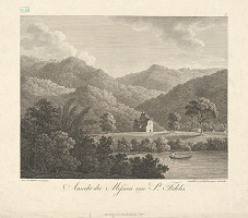 Johann Jakob Wagner, Heinrich Ludwig Brönner, Friedrich Haldenwang – Pohľad na misionársku osadu San Fidelis (Pohľad na Misiu sv. Fidelisa)  