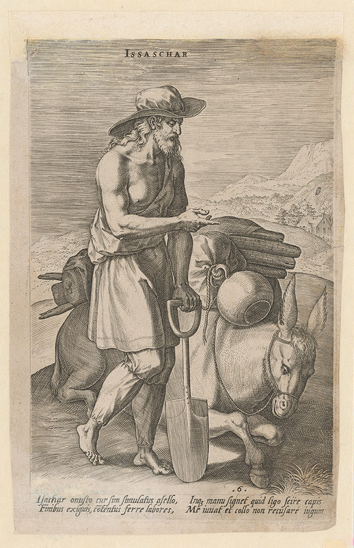 Jan Sadeler I., Stredoeurópsky grafik z 18. storočia, Claes Jansz. Visscher, Crispin van den Broeck – Prorok Zachariáš (Isachar) 