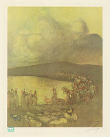 Abel Pann – Zástup jazdcov pri mori 