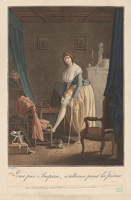 Louis-Jacques Beaublé, Louis-Léopold Boilly – Obliekajúce sa dievča