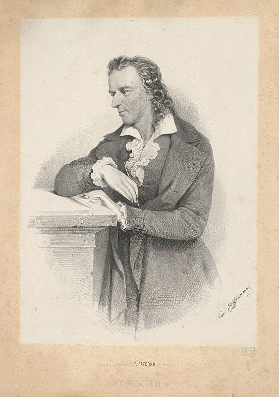 Rudolf Hoffmann – Portrét básnika Fridricha Schillera