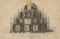 Rakúsky grafik, Josef Trentsensky – Castrum doloris pre Sv. pápeža Leva XII. 