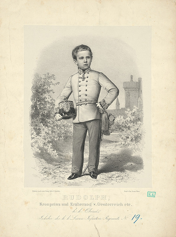 V. Katzler, Josef Stoufs – Portrét Rudolfa, korunného princa Rakúska