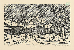 Ľudovít Bránsky – Trenčín v zime 