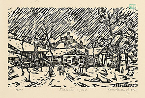 Ľudovít Bránsky – Trenčín v zime 