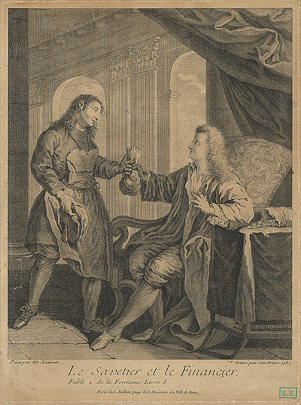 Edme Jeaurat, Etienne Jeaurat – Príštipkár a finančník (Chudobný obuvník a bohatý finančník) 