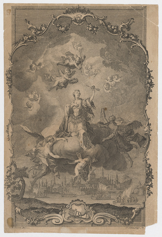 Jacob Matthias Schmuzer, Franz Anton Danne – Sv. Katarína patrónka mesta Viedeň (Sv. Uršula ako patrónka mesta Kolín nad Rýnom) 