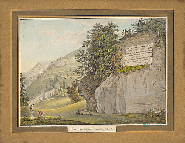 Henry Fuessli – Pamätná doska Ernesta II. Saského v Gothe 