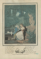 Philibert Louis Debucourt, François Jules Gabriel Depeuille – Galantná scéna v ružovej záhrade (Ruža) 